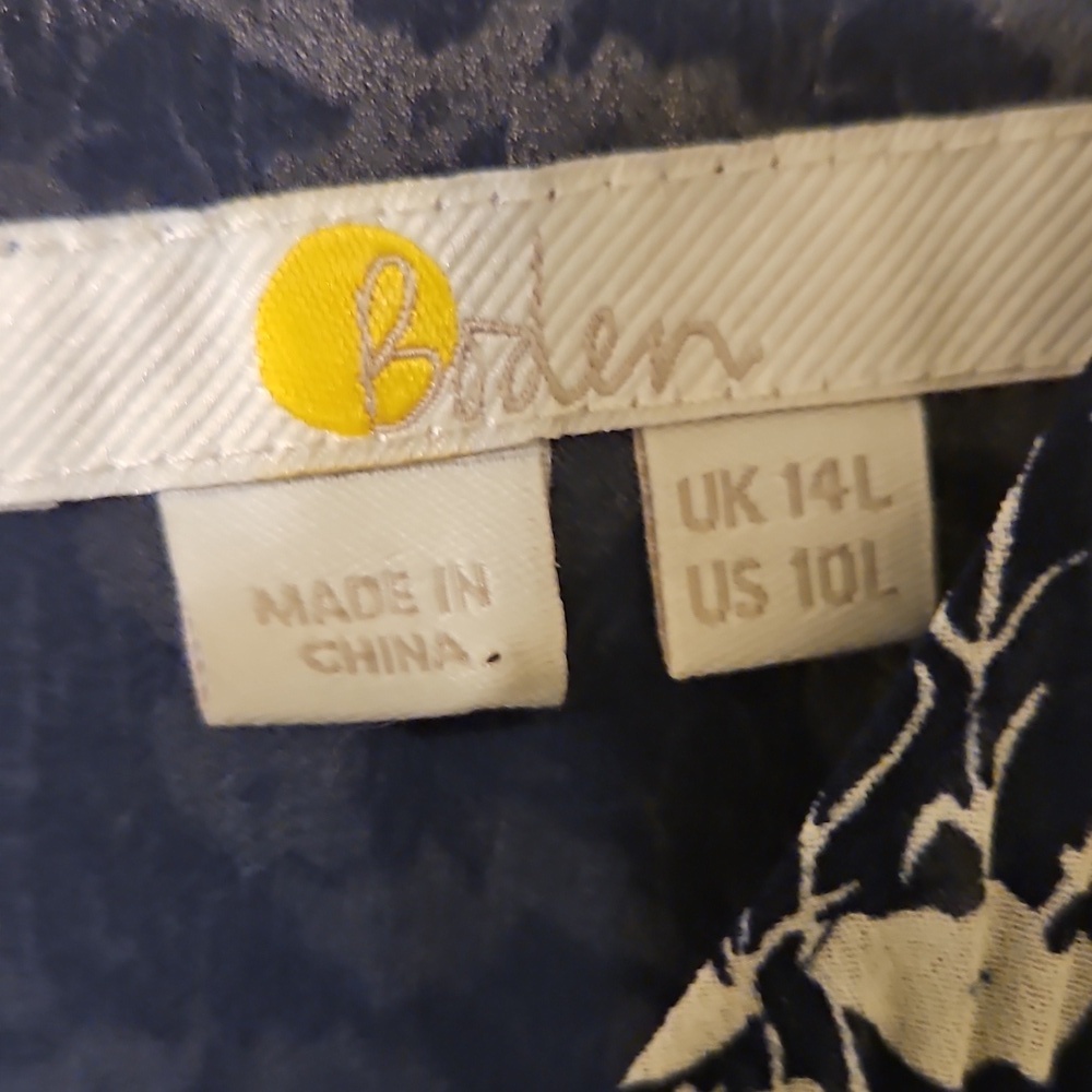 Boden Black and White Long Sleeve Dress - Picture 5 of 5